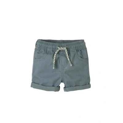 Abbildung von Vertbaudet Baby Shorts, Twill, elastischer Bund Gr. 12 Monate, Grautön.