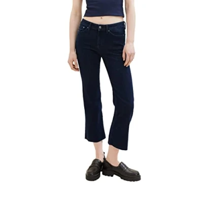 Abbildung von TOM Tailor denim Flared Jeans, Damen, Größe: 26, Clean dark stone blue