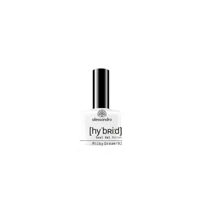 Abbildung von Alessandro Hybrid Lack Milky Dream Leicht Transparenter Weißton In Nur 3 Schritten Perfekte Nägel Ohne Led Bis Zu 10 Tagen Halt!