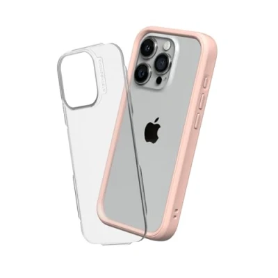 Abbildung von RhinoShield Modulares Case kompatibel mit [iPhone 15 Pro Max] Mod NX Anpassbare &amp; stoßdämpfende Schutzhülle im schlanken Design 3.5 Meter Fallschutz Samtrosa