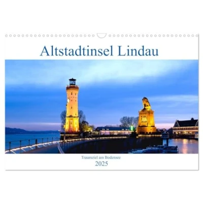 Abbildung von Altstadtinsel Lindau Traumziel am Bodensee (Wandkalender 2025 DIN A3 quer), CALVENDO Monatskalender