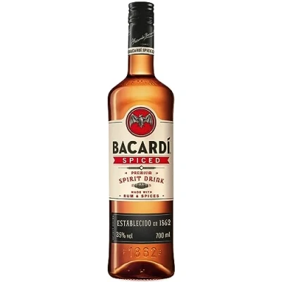Abbildung von BACARDÍ Spiced, Premium Spirituose aus fassgereiftem Rum, veredelt mit natürlichen Aromen und Gewürzen, 35% Vol., 70 cl/700 ml