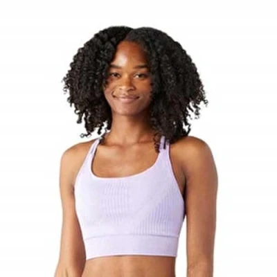 Abbildung von Smartwool Strappy Sportbh mit leichter Stützkraft, Damen, Größe: XS, Ultra violet