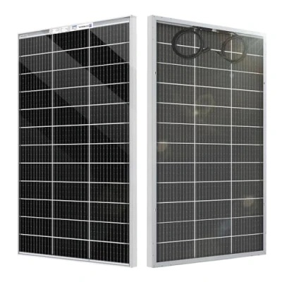 Abbildung von ECO WORTHY Bifaziales Solarpanel120W 18V, Monokristallin Solarmodul für 12v Batterien, Photovoltaik, Solarpanel ideal Wohnmobil, Balkonanlage, Gartenhäuse, Boot