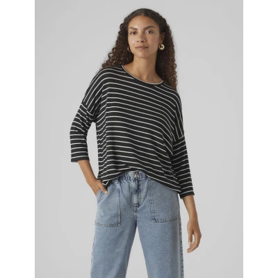 Abbildung von Vero Moda Rundhalspullover VMBRIANNA 3/4 PULLOVER BOO REP