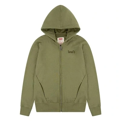 Abbildung von Levi&#039;s Kids Lvb logo full zip hoodie Jungen 6 Jahre Loden Greene