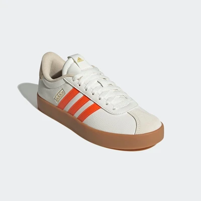Abbildung von adidas Vl Court 3.0 Shoes Damen Schuhe, Core White Impact Orange Gold Met, 37.5 EU