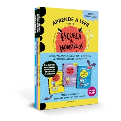 Abbildung von Aprender a leer En la Escuela de Monstruos Pack con los libros 4, 5 y 6: letra MAYÚSCULA (libros para niños partir años) (Montena)