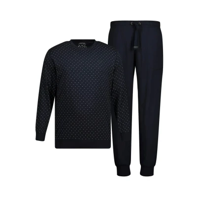 Abbildung von JP1880 Nachtwäsche Set, Herren, Größe: 8XL, Navy blau