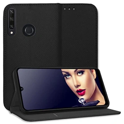 Abbildung von mtb more energy® Schutz Tasche Smart Magnet kompatibel mit Huawei Y6p (6.3&#039;&#039;) schwarz Bookstyle Klapp Cover Hülle Wallet Case