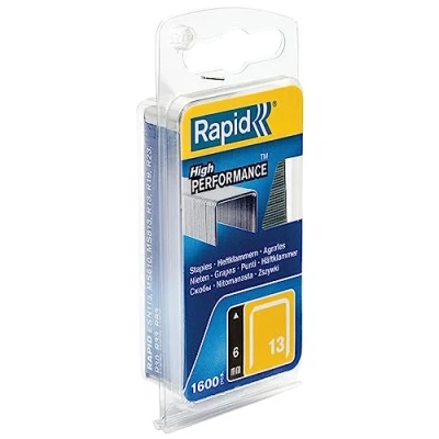 Abbildung von Rapid High Performance Heftklammern Nr. 13 6 mm verzinkter Draht Packung mit 1600 Stück