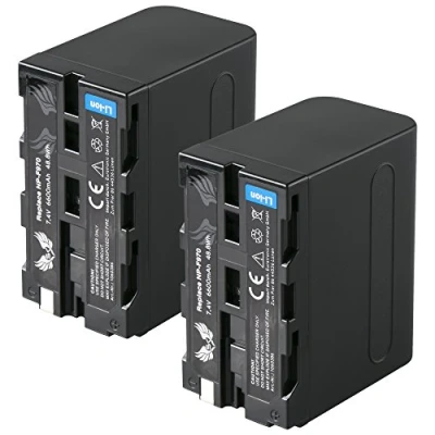 Abbildung von 2X SK Akku Ersatz für Sony NP F970 6600mAh F550 F730 F750 F960 F980 F990 // Blitzgeräte Videoleuchten Fieldmonitore
