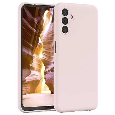 Abbildung von EAZY Case Hülle Silikon kompatibel mit Samsung Galaxy A13 (5G) Sturzschutz Phone Rückseite Farbig Stoßfeste Schutzhülle Weiche Bumper Handyhülle dünn Alt Rosa