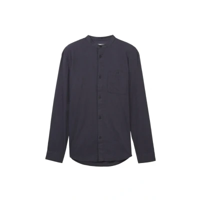 Abbildung von TOM Tailor Denim Hemd, Herren, Größe: XS, Navy herringbone structure