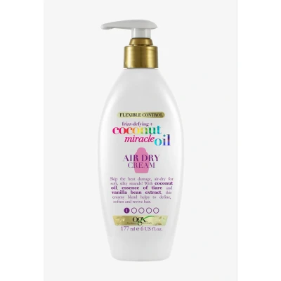 Abbildung von OGX Frizz Defying + Coconut Miracle OIL AIR DRY Cream Haarpflege, Größe: 177 ml,