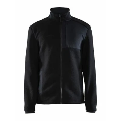 Abbildung von Craft ADV EXPLORE PILE FLEECE JACKET Fleecejacke Herren 3XL Black Recyceltes Material Brusttaschen mit Reißverschluss Sweatjacke Activewear für