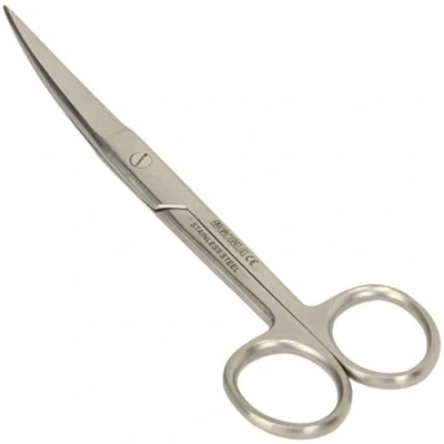Abbildung von Gima Gebogene Chirurgische Schere, Spitze Ende, aus Edelstahl, 14.5 cm
