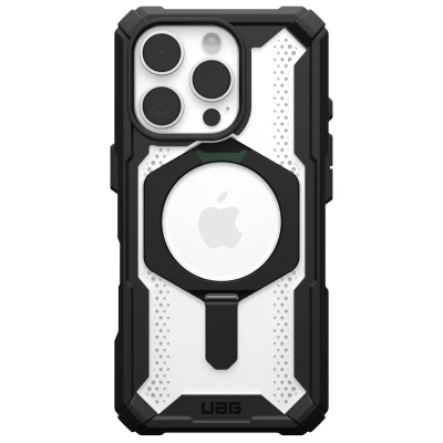 Abbildung von Apple iPhone 16 Pro Hülle MagSafe Kunststoff UAG Hard Case/Backcover Handyhülle Schwarz Shockproof/Stoßfest