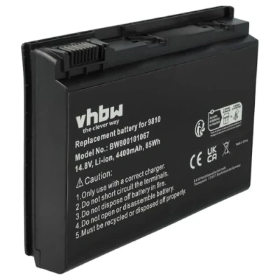 Abbildung von vhbw Akku Ersatz für Acer BT.00807.013, CONIS71, CONIS72, GRAPE32, GRAPE34 Notebook (4400mAh, 14,8V, Li Ion)