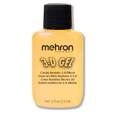 Abbildung von Mehron Make up 3 D Gel Gelatine Special FX Halloween &amp; Narbengel Kunsthaut für Bühne, Film, Theater, Cosplay und (15 ml, Clear)