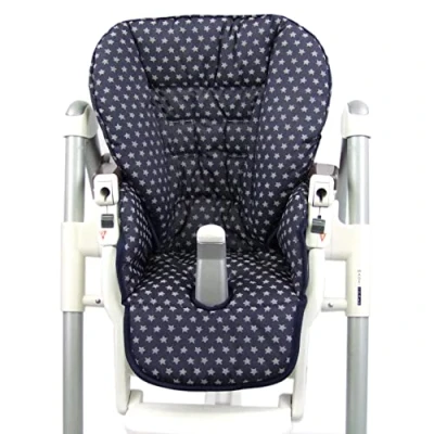 Abbildung von BAMBINIWELT Sitzkissen Ersatzbezug Bezug kompatibel mit Peg Perego Prima Pappa Diner STERNE (Sterne marine)