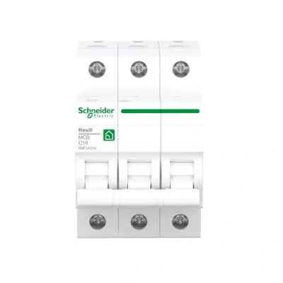 Abbildung von Schneider Electric Leitungsschutzschalter RESI9 3P 16A C 6KA, R9F24316, 3 Polig