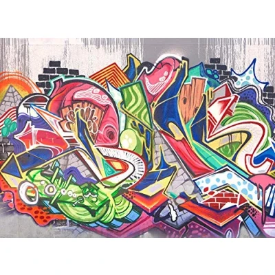 Abbildung von living walls Fototapete &quot;Designwalls Graffiti&quot;, Vlies, Wand, Schräge, Decke