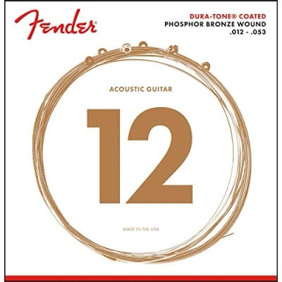 Abbildung von Fender 860L Phosphor Bronze Acoustic Guitar Strings Dura Tone® Coated 12 53