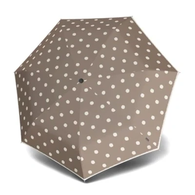 Abbildung von Knirps Small Manual Schirm, Damen, Größe: One Size, Dot art taupe