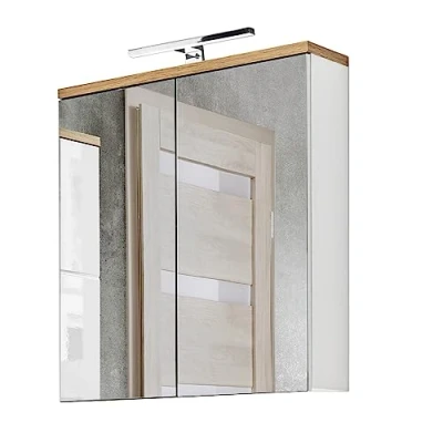 Abbildung von Lomadox Spiegelschrank LUTON 56 mit LED Beleuchtung, B/H/T ca. 60/70/20 cm