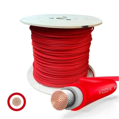 Abbildung von SOLARTRONICS Solarkabel Meterware 6mm² 20 Meter Solarleitung ROT erdverlegbar Solar Kabel Photovoltaik Verlängerung Made in Germany