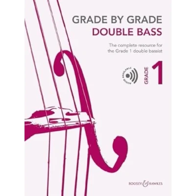 Abbildung von Grade by double Bass 1: the complete resource for 1 bassist. Kontrabass und Klavier.
