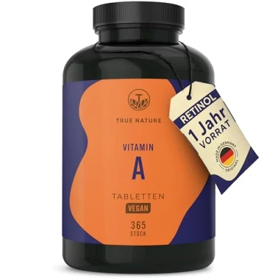 Abbildung von Vitamin A 365 Tabletten Vegan TRUE NATURE St