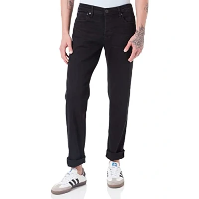 Abbildung von Jack &amp; Jones Jjimike Jjoriginal Jeans Straight Leg, Herren, Größe: 33x34, Black denim