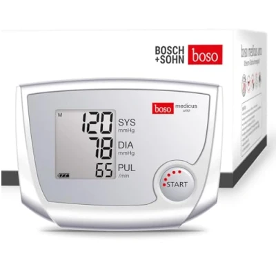 Abbildung von boso medicus uno XL Oberarm Blutdruckmessgerät Blutdruck Tracker mit großem Display, Inklusiv Manschette, 32 48cm