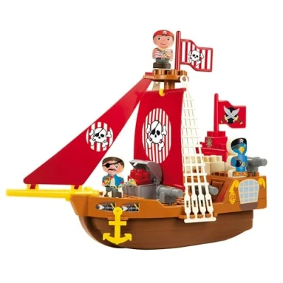Abbildung von Ecoiffier 3023 Piratenschiff Aprick Bauspiel für Kinder ab 18 Monaten Made in France
