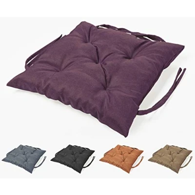 Abbildung von sunnypillow Bankauflage Stuhlkissen Bankkissen 50 x cm Sitzkissen für Hollywoodschaukel Polsterauflage Auflage Gartenbank viele Farben und Größen zur Auswahl Violett