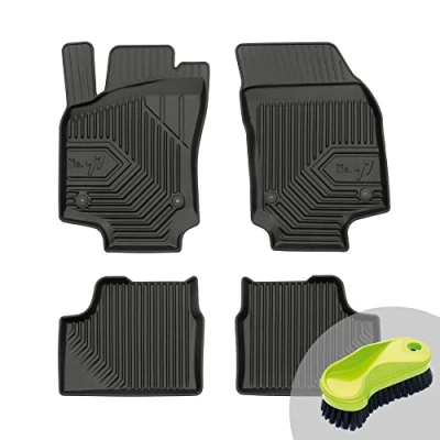 Abbildung von FROGUM No.77 Gummimatten Ganzjahresset von Auto Fußmatten Autofussmatten für Opel Astra H 2004 2014, GTC 2014 Langlebiges TPE Material