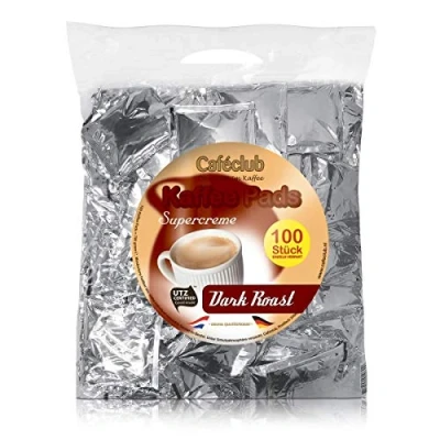 Abbildung von Cafeclub Supercreme Megabeutel Kaffeepads Dark 100 Stück