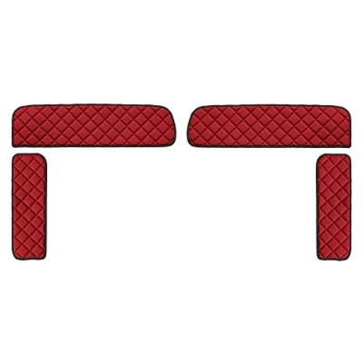Abbildung von F CORE Abdeckungen für die Kabine LKW Man TGX 01.07 12.17 Seitenfensterabdeckungen ROT