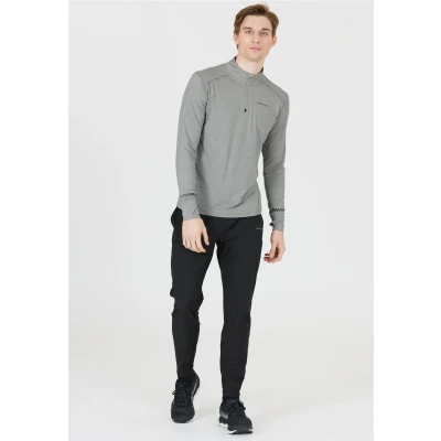 Abbildung von Endurance TUNE M Melange Midlayer Langarmshirt, Herren, Größe: XL, Alloy