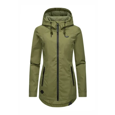 Abbildung von Ragwear ZUKA Regenjacke / wasserabweisende Jacke, Damen, Größe: XS, Olive