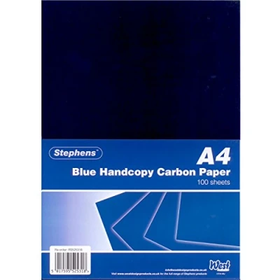 Abbildung von Stephens RS525318 Kohlepapier für Handdurchschriften, 100 Blatt, blau