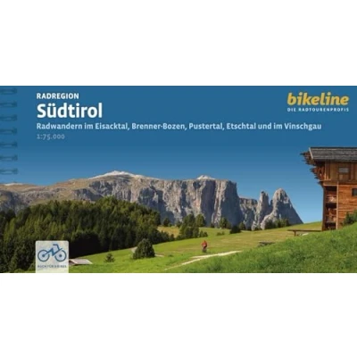 Abbildung von Radregion Südtirol: Radwandern im Eisacktal, Brenner Bozen, Pustertal, Etschtal und Vinschgau, 880km, 1:75.000, GPS Tracks Download, LiveUpdate (Bikeline Radtourenbücher)