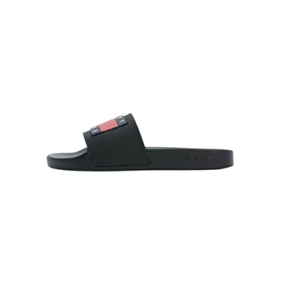 Abbildung von Tommy Jeans FLAG POOL Slide Badesandale, Damen, Größe: 38, Black Schuhe