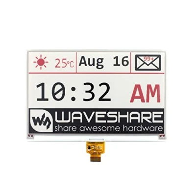 Abbildung von Waveshare 7.5inch E Paper Raw Display Panel (B) 800x480 Resolution Ink Electronic Screen Without PCB Support Red Black and White Three Color SPI Interface