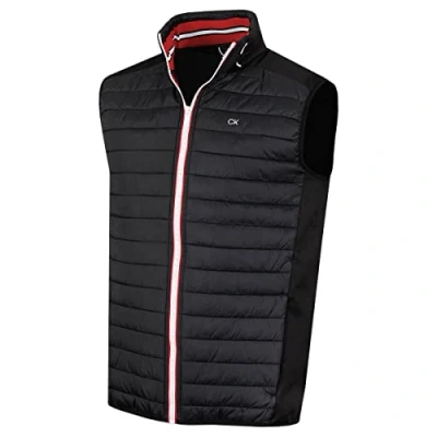 Abbildung von Calvin Klein Herren Hybrid CK Insulate Leichte Weste Schwarz/Rot XL
