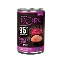 Abbildung von Wellness Core Grain Free 95 400 g Hundefutter Truthahn&amp;Ziege&amp;S...