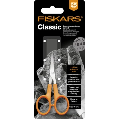 Abbildung von Fiskars Scissors Classic Embroidery Curved 10cm (1075059)