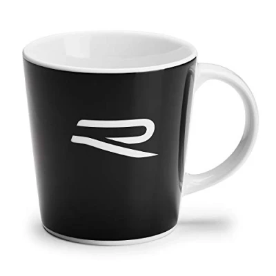 Abbildung von Volkswagen 5H6069601 Porzellantasse Becher R Design Tasse Henkelbecher Kaffeetasse, schwarz/weiß